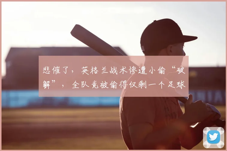 悲催了，英格兰战术惨遭小偷“破解”，全队竟被偷得仅剩一个足球